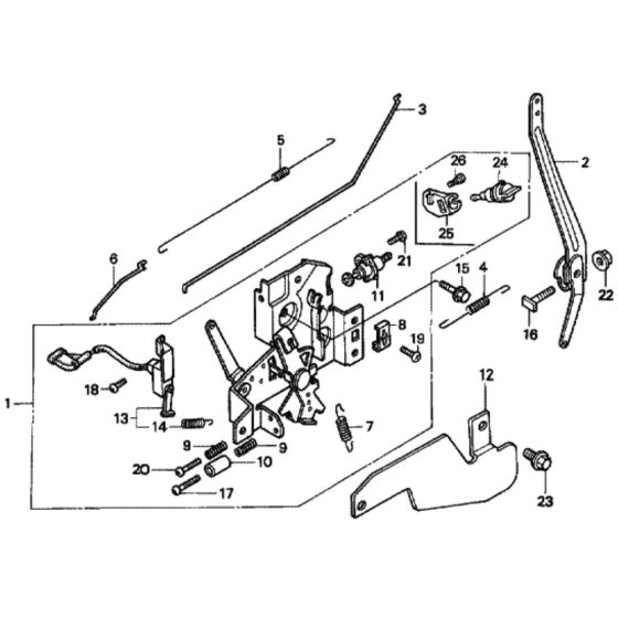 Control for Honda HRD535 - HXE Lawn Mower