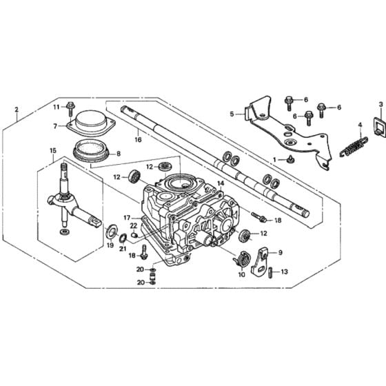 Transmission for Honda HRD535 - HXE Lawn Mower