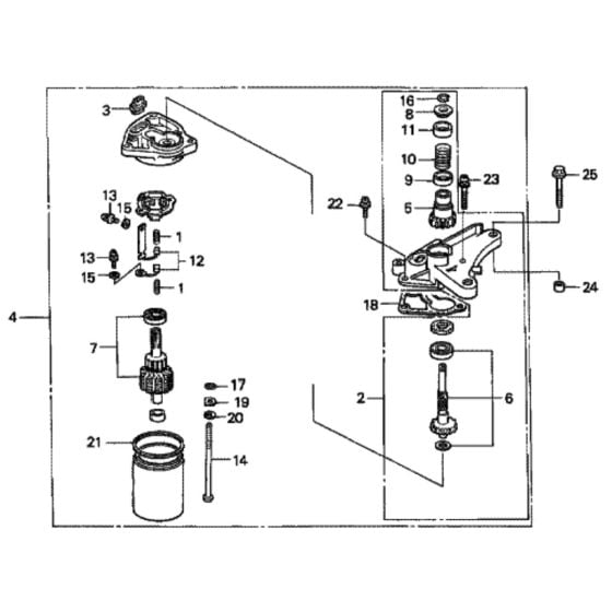 Starter Motor for Honda HRD535 - QME Lawn Mower