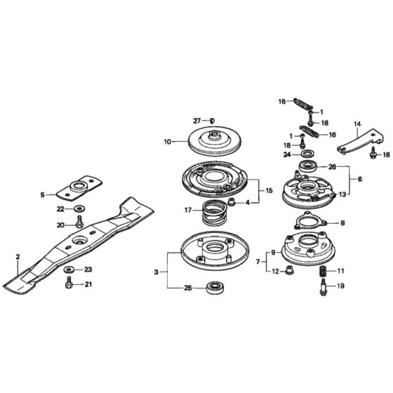 Rotary Blade for Honda HRD535 - QME Lawn Mower