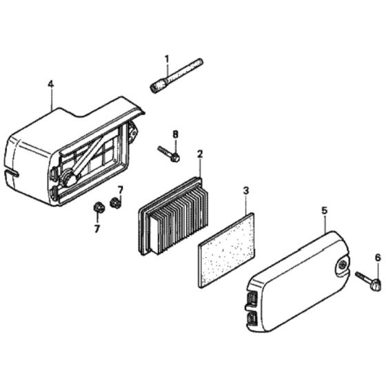 Air Cleaner for Honda HRD535 - QXE Lawn Mower