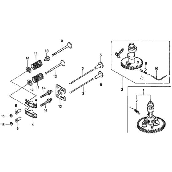 Camshaft for Honda HRD535 - SXE Lawn Mower