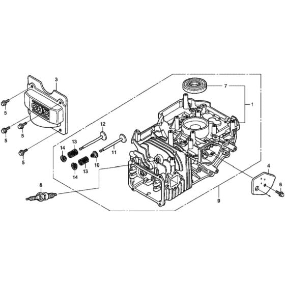 Cylinder Barrel for Honda HRD536C2 - HXEE Lawn Mower