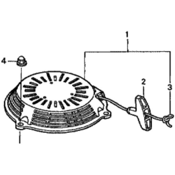 Recoil Starter for Honda HRD536C2 - TXEE Lawn Mower