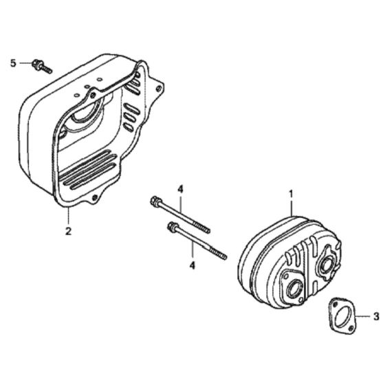 Muffler for Honda HRG415C1 (IZY) - SDEE Lawn Mower