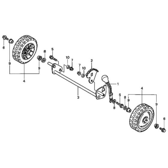 Front Wheel for Honda HRG415C2 (IZY) - SDE Lawn Mower