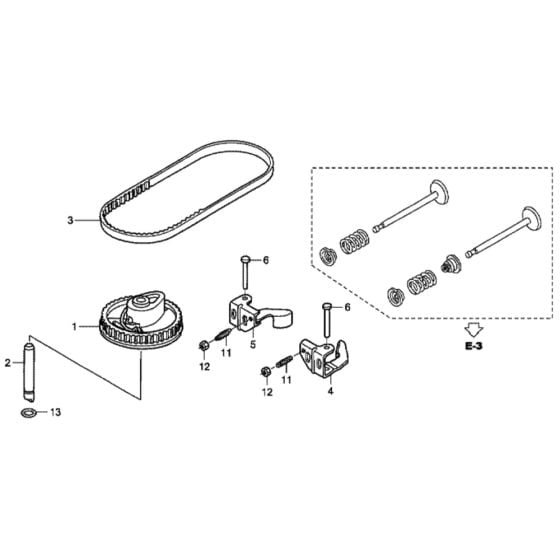 Camshaft Pulley for Honda HRG415C2 (IZY) - SDE Lawn Mower