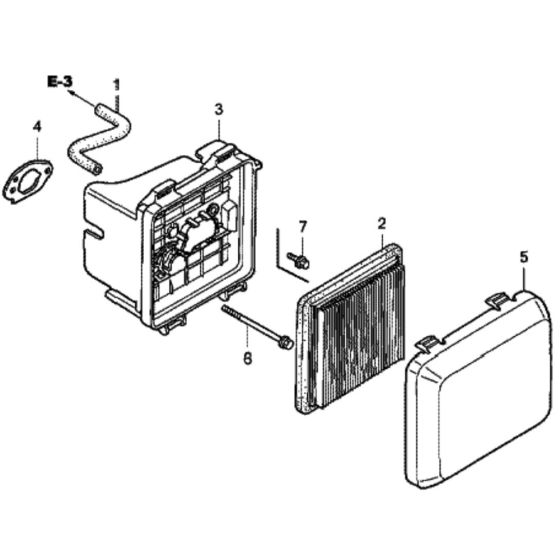 Air Cleaner for Honda HRG415C2 (IZY) - SDE Lawn Mower