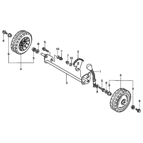 Front Wheel for Honda HRG415C2 (IZY) - SDEE Lawn Mower