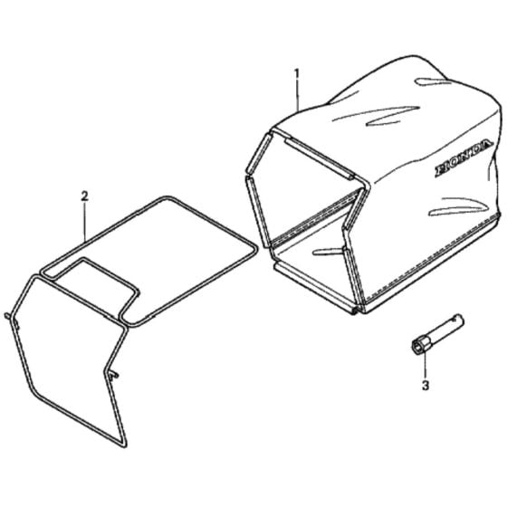 Grassbag/Tool for Honda HRG415C2 (IZY) - SDEE/A Lawn Mower