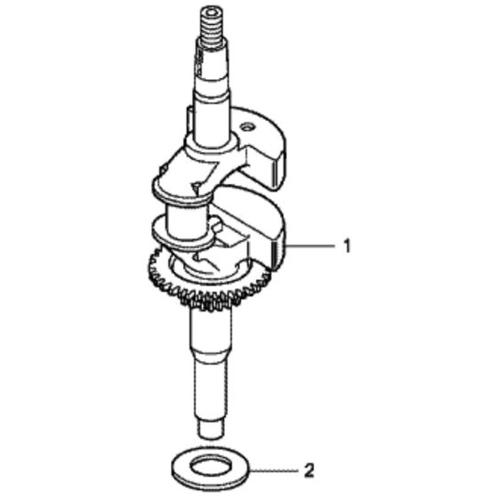 Crankshaft for Honda HRG415C2 (IZY) - SDEE/A Lawn Mower