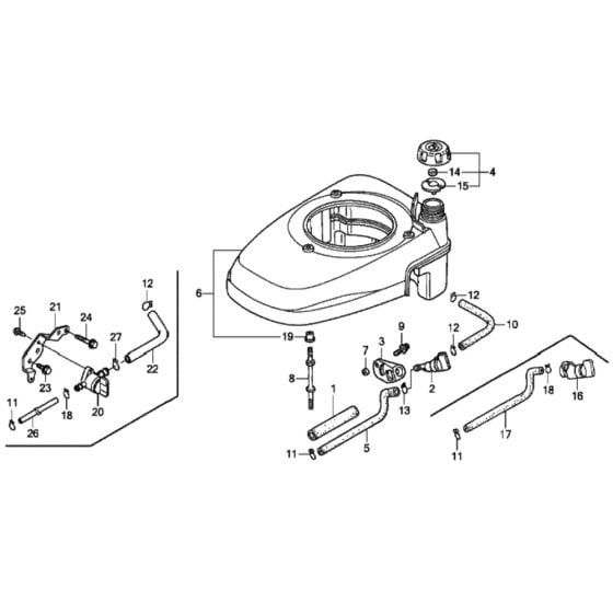 Fan Cover for Honda HRG415C2 (IZY) - SDEE/A Lawn Mower