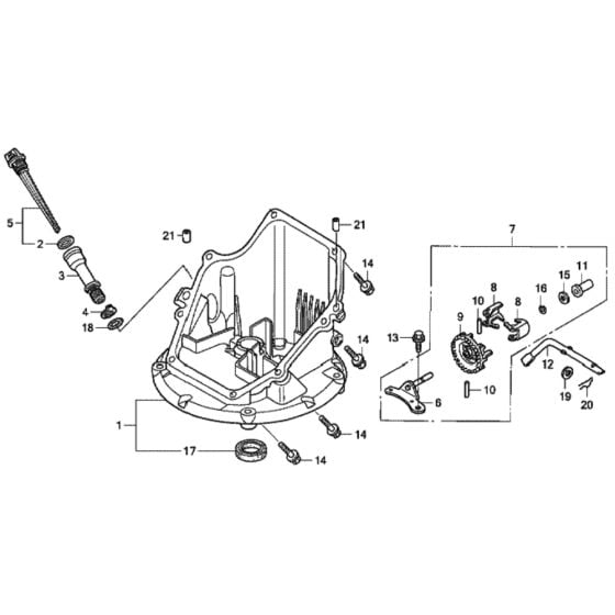 Oil Pan for Honda HRG415C3 (IZY) - SDEE Lawn Mower