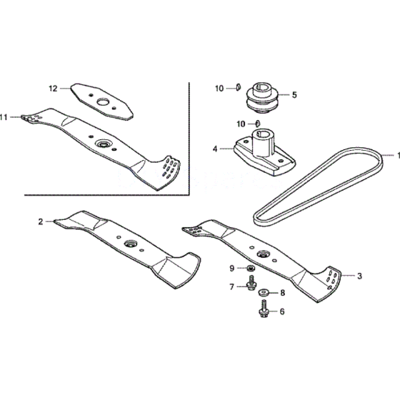 Rotary Blade Assembly for Honda HRG415 SD (IZY) Lawnmower