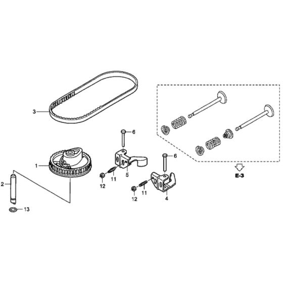 Camshaft Pulley for Honda HRG465C1 - PDEE Lawn Mower