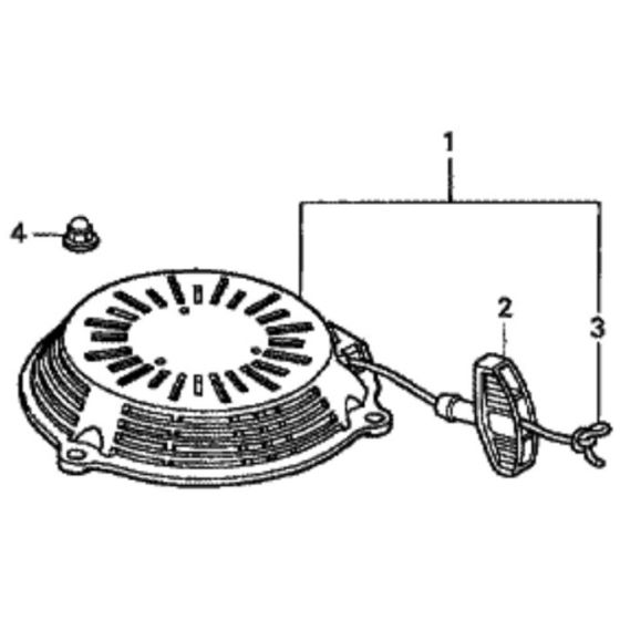 Recoil Starter for Honda HRG465C1 - PDEE Lawn Mower