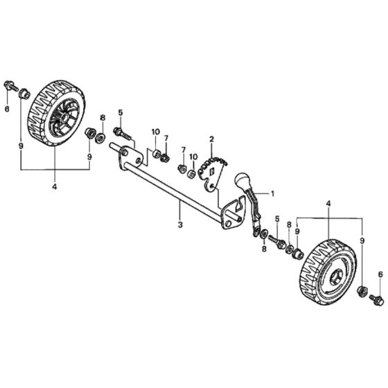 Front Wheel for Honda HRG465C1 - SDE Lawn Mower