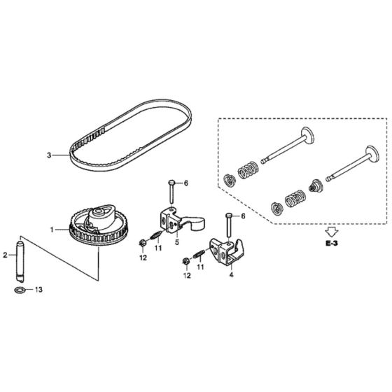 Camshaft Pulley for Honda HRG465C2 - SDEE Lawn Mower