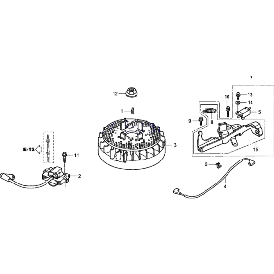 Flywheel & Ignition Assembly for Honda HRG536-SD Lawn Mowers