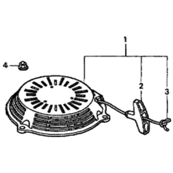 Recoil Starter for Honda HRG536C1 - SDE/A Lawnmower