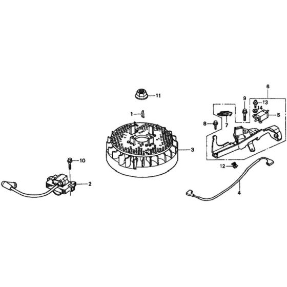 Flywheel for Honda HRG536C1 - SDEA Lawnmower