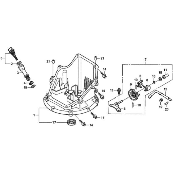 Oil Pan for Honda HRG536C1 - SDF Lawnmower