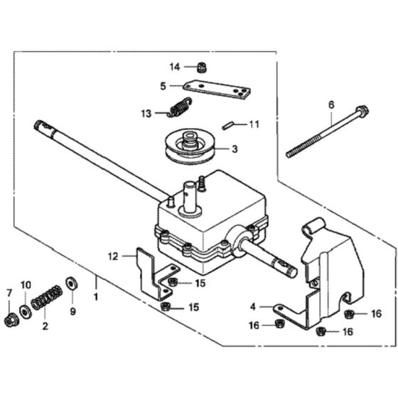 Transmission for Honda HRG536C1 - SDFA/A Lawnmower