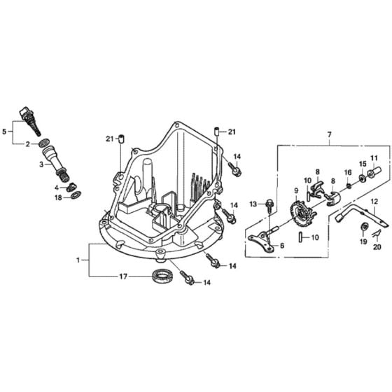 Oil Pan for Honda HRG536C1 - SDFA/A Lawnmower