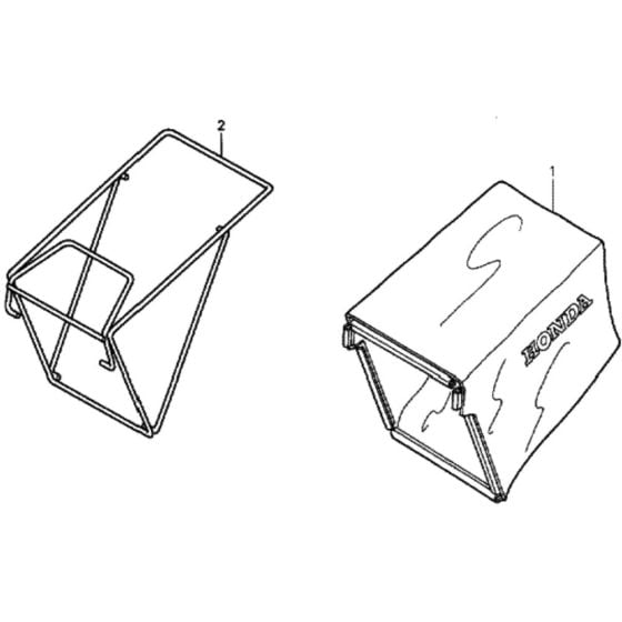 Grass Bag for Honda HRG536C1 - SDT Lawnmower