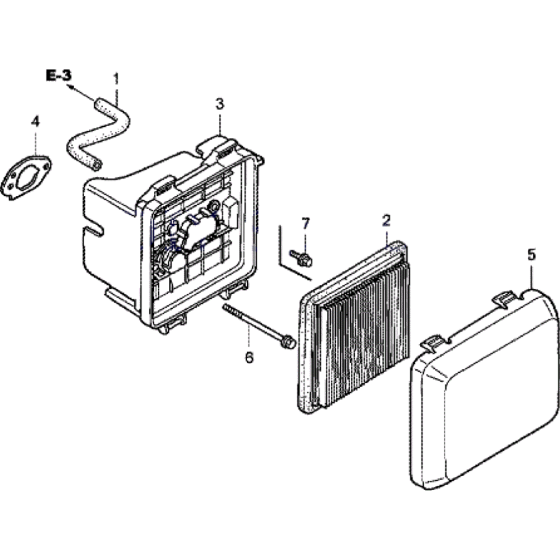 Air Filter Assembly for Honda HRG536 PDE Lawn Mowers