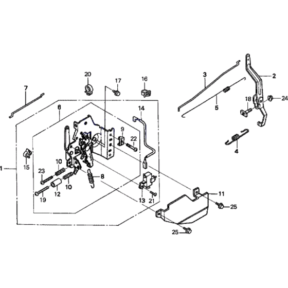 Speed Control Assembly for Honda HRH536 Pro Lawnmower