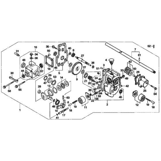 Transmission for Honda HRH536 - HXE Lawn Mower