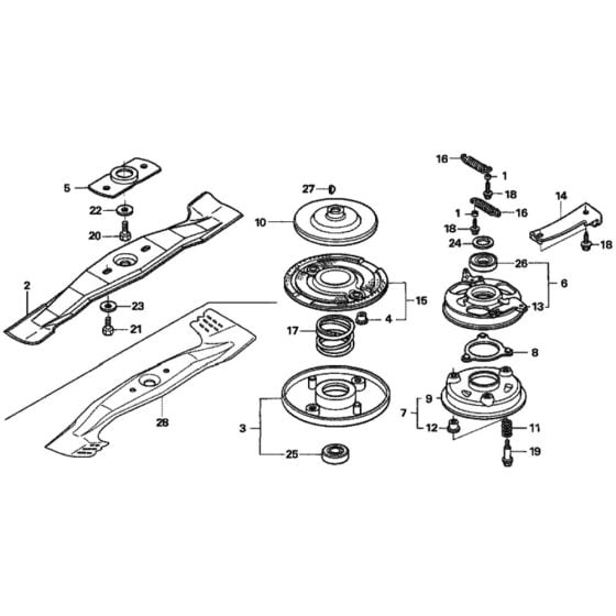 Rotary Blade for Honda HRH536 - HXE Lawn Mower