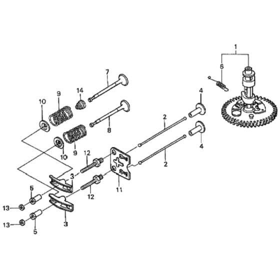 Camshaft for Honda HRH536K1 - HXE Lawn Mower