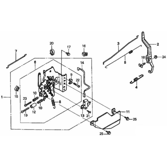 Control for Honda HRH536K1 - QXE Lawn Mower