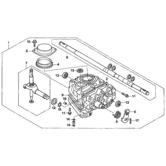 Transmission for Honda HRH536K3 - HXE Lawn Mower