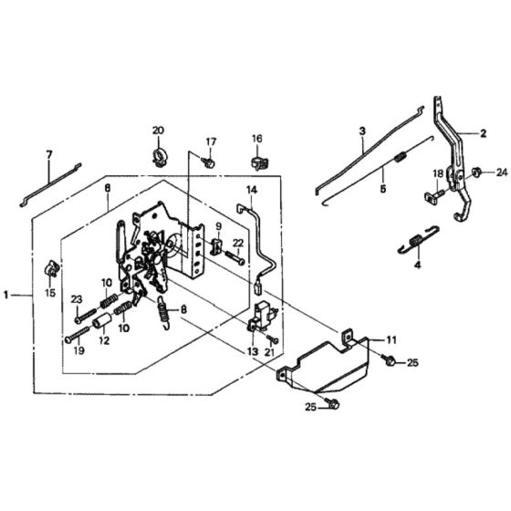 Control for Honda HRH536K3 - QXE Lawn Mower