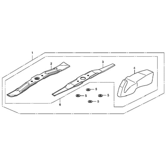 Mulching Kit for Honda HRH536K4 - HXEH Lawn Mower