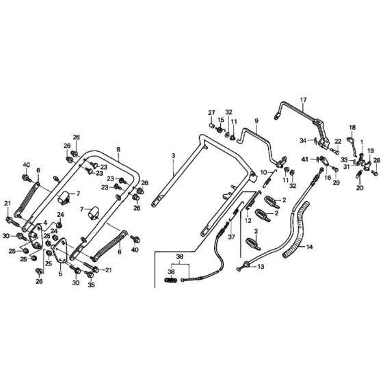 Throttle Lever for Honda HRH536K4 - QXEH Lawn Mower