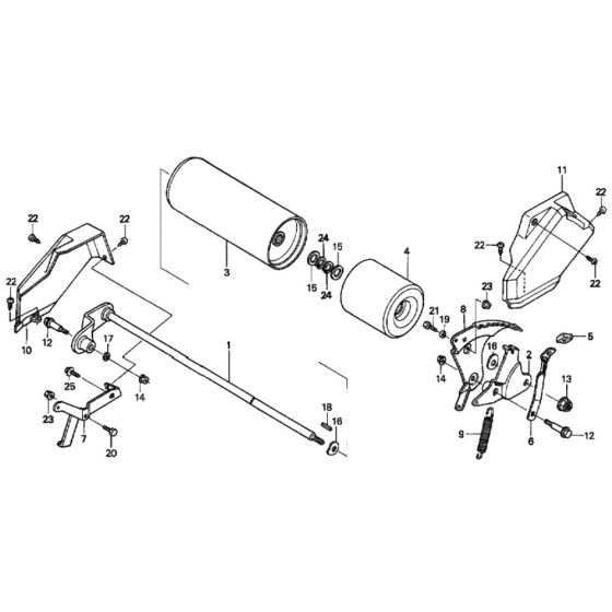 Rear Roller for Honda HRH536K4 - QXEH Lawn Mower