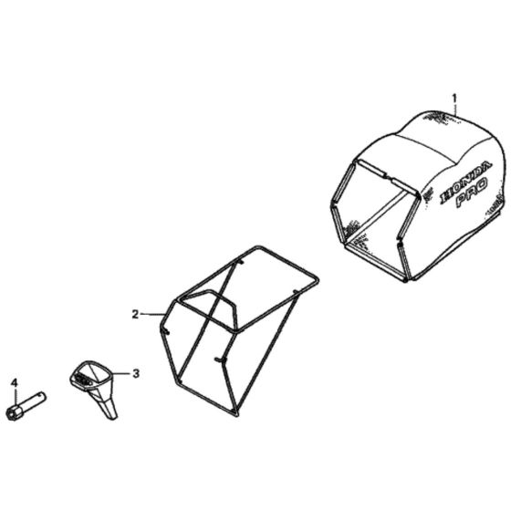 Grass Bag for Honda HRH536K4 - QXEH Lawn Mower