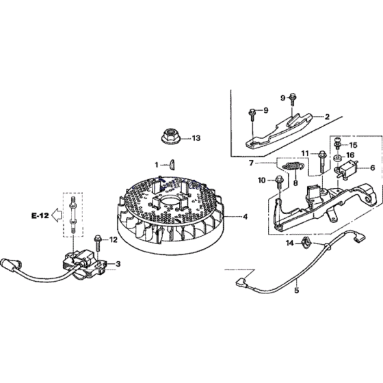 Flywheel & Ignition Assembly for Honda HRX426-SX Lawn Mowers