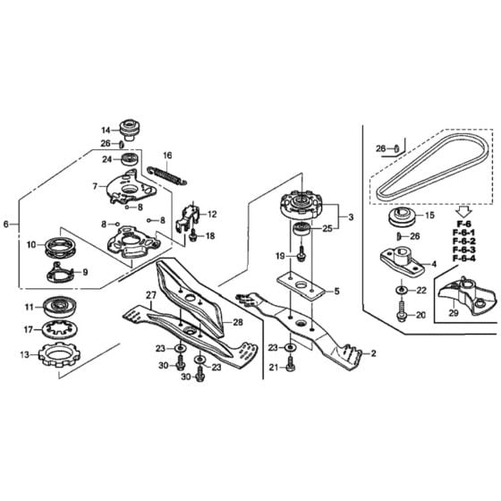 Rotary Blade for Honda HRX426C - PDE Lawn Mower