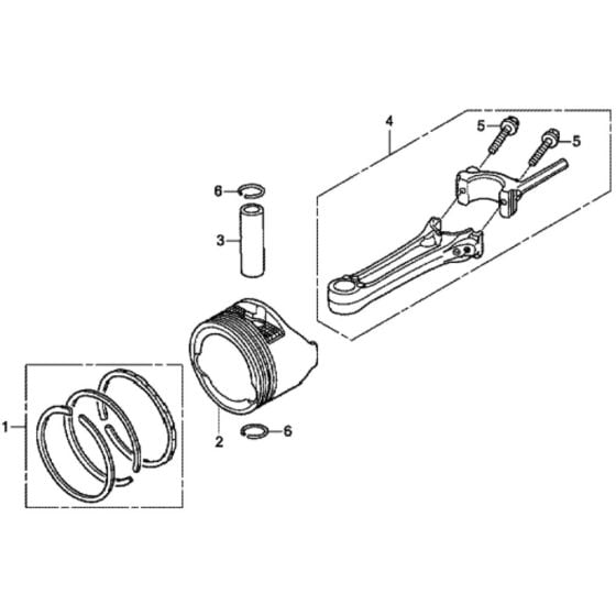 Piston for Honda HRX426C - PDE Lawn Mower