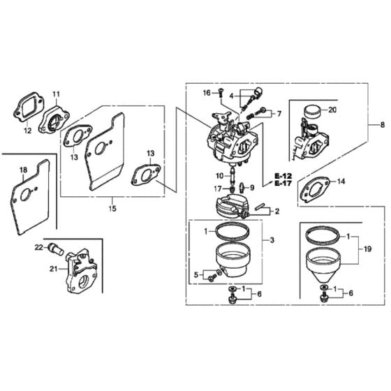 Carburettor for Honda HRX426C - PDE Lawn Mower