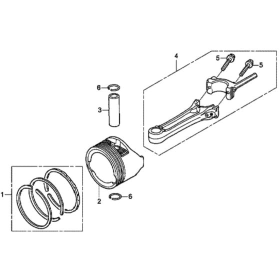 Piston for Honda HRX426C - PXE Lawn Mower