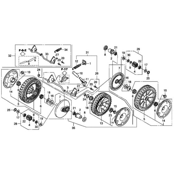 Rear Wheel for Honda HRX426C - SDE Lawn Mower