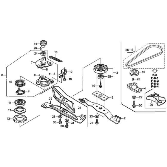 Rotary Blade for Honda HRX426C - SDE Lawn Mower