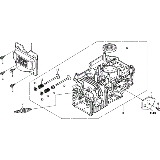 Cylinder and Barrel Assembly for Honda HRX426 QX Lawn Mowers