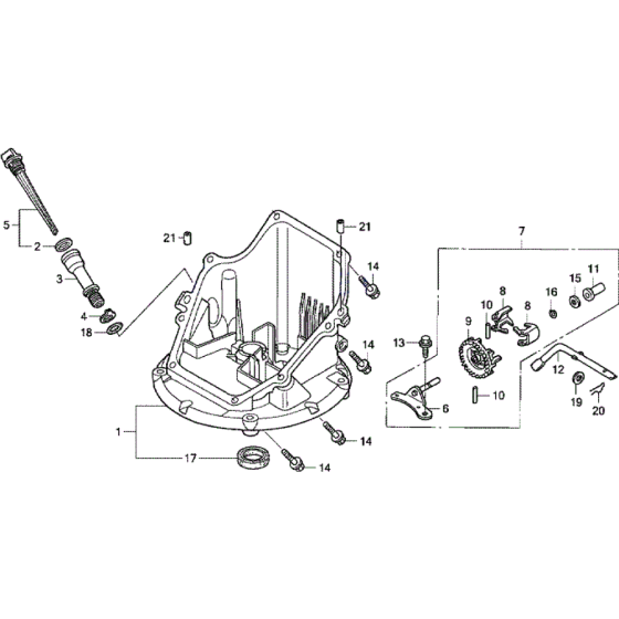 Oil Pan Assembly for Honda HRX426 QX Lawn Mowers